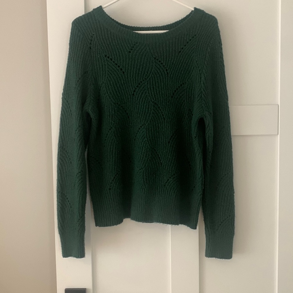 A new day green sweater